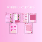 Pink and Lavender Stripes Wedding Planner Binder – Printable PDF